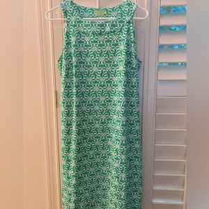 Katherine Way green & white dress size Large
